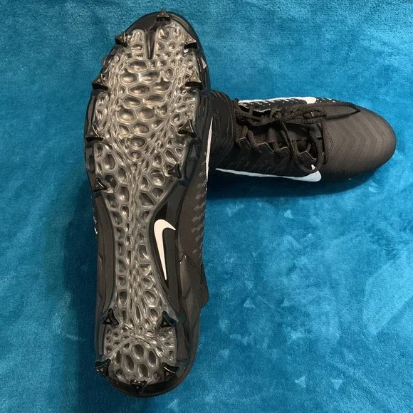 Nike Alpha Menace Pro 2 Mid Black Football Cleats Mens Size 15 New AQ3209-002 - Picture 5 of 7